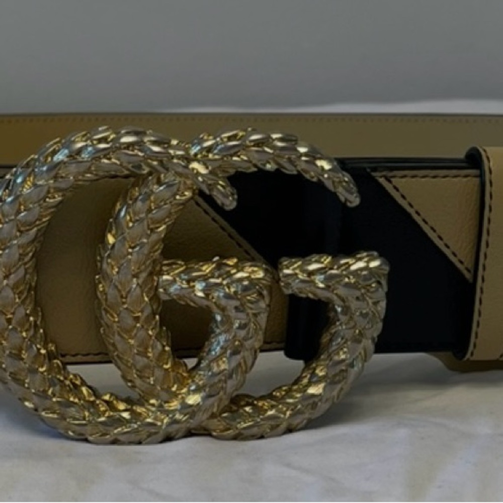 Vintage Gucci Extra Wide Belt with extra large GG - Picture 2 of 3